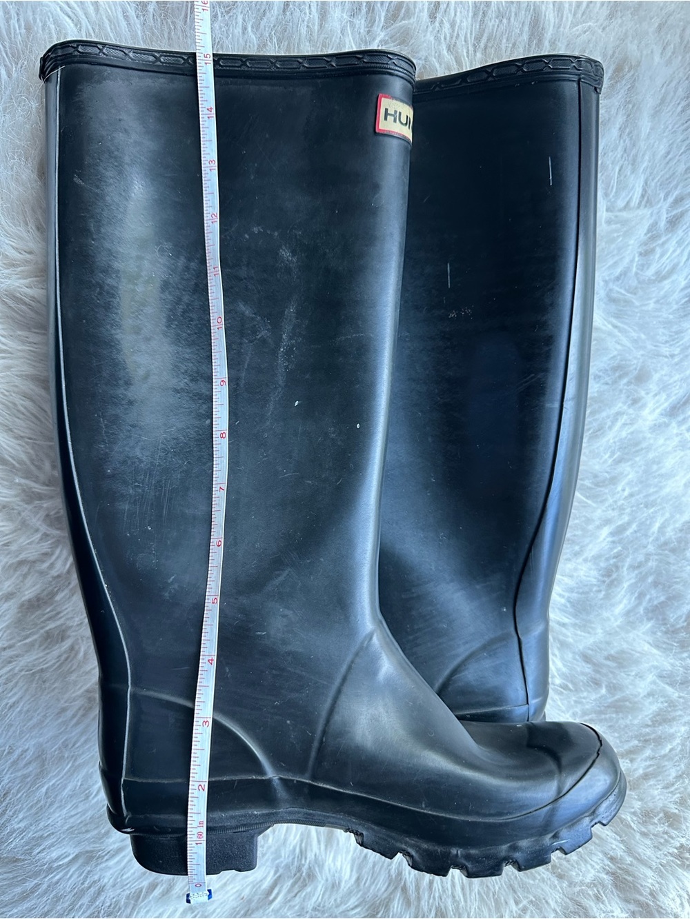 Hunter Hntres women w23279 rain Wellington waterproof boots Black 5 - Picture 6 of 15